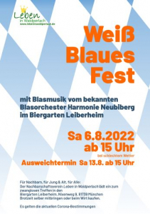 Weiß Blaues Fest in München Waldperlach